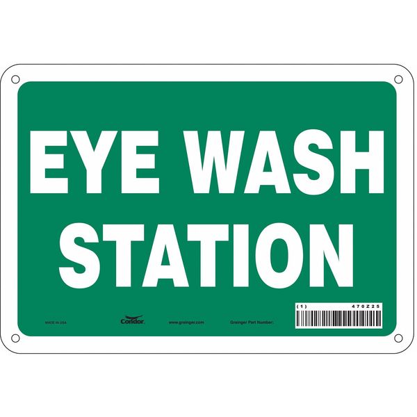 Safety Sign, 7 in Height, 10 in Width, Aluminum, Vertical Rectangle, English, 470Z25