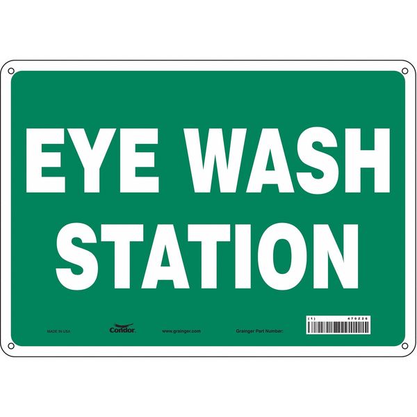 Safety Sign, 10 in Height, 14 in Width, Aluminum, Horizontal Rectangle, English, 470Z26