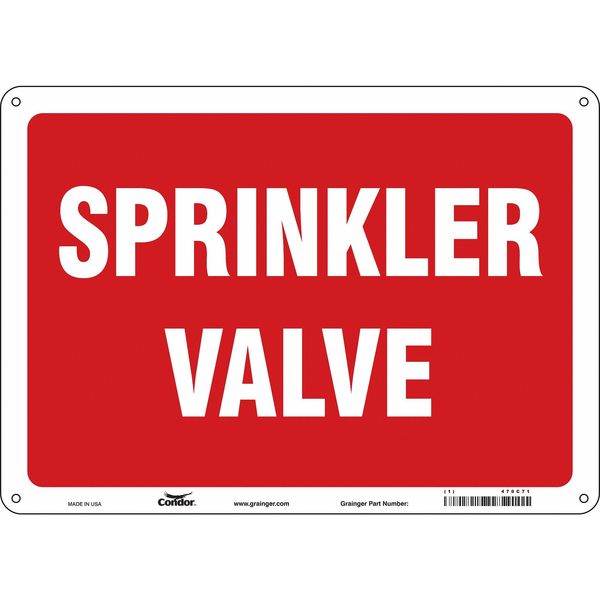 Safety Sign, 10 in Height, 14 in Width, Aluminum, Horizontal Rectangle, English, 470C71