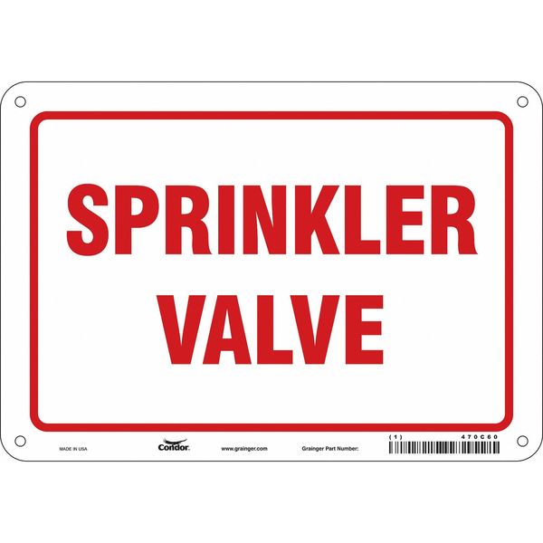 Safety Sign, 7 in Height, 10 in Width, Aluminum, Vertical Rectangle, English, 470C60