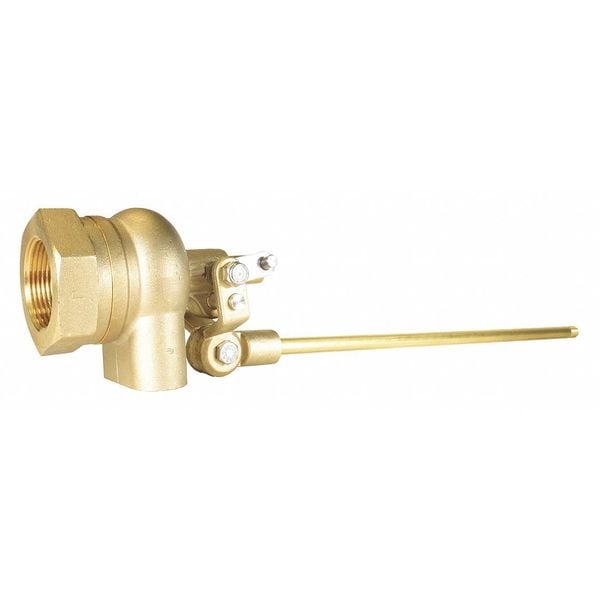 Float Valve, Brass, 1-1/4
