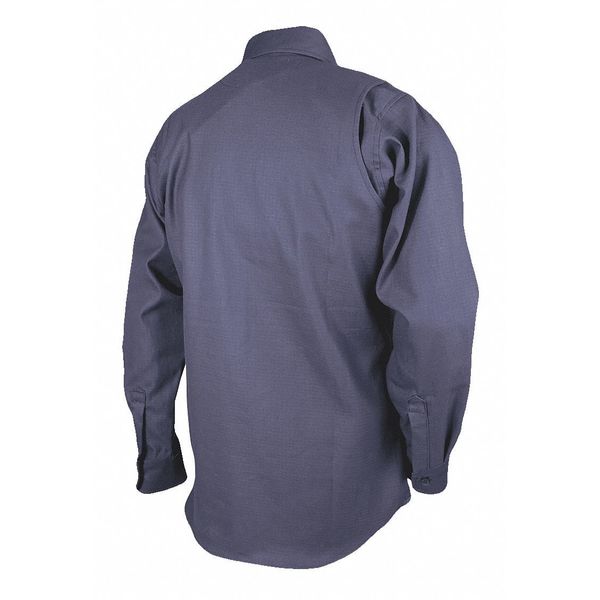Flame-Resistant Dress Shirt, Navy, L