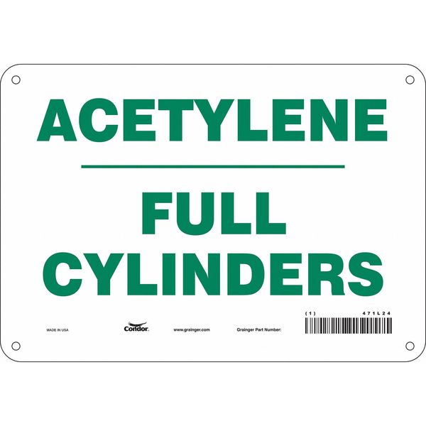 Safety Sign, 7 in Height, 10 in Width, Aluminum, Vertical Rectangle, English, 471L24