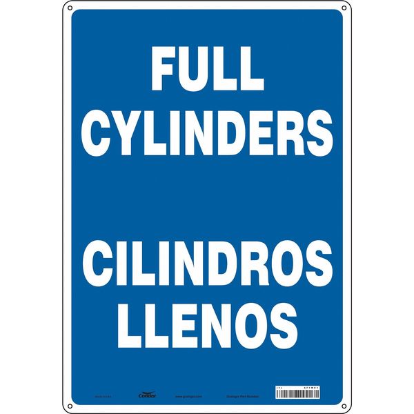 Safety Sign, 20 in H, 14 in W, Vertical Rectangle, English, Spanish, 471M01