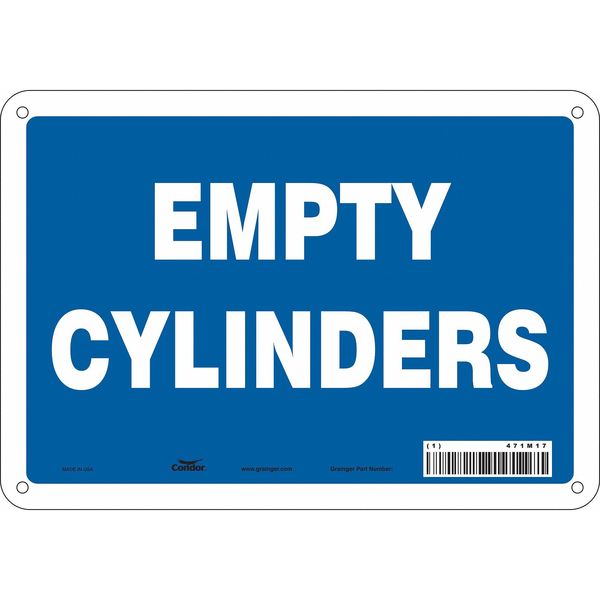 Safety Sign, 7 in Height, 10 in Width, Aluminum, Vertical Rectangle, English, 471M17