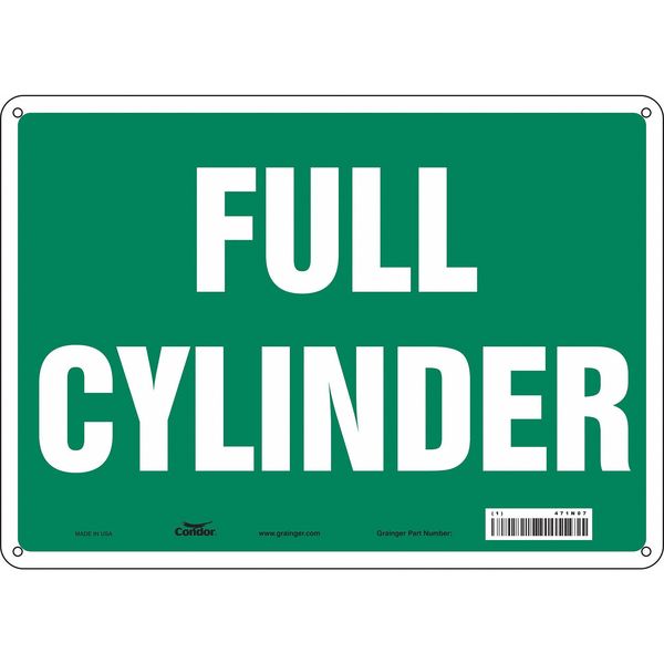 Safety Sign, 10 in Height, 14 in Width, Polyethylene, Horizontal Rectangle, English, 471N07