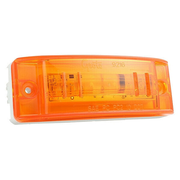 Clearance/Marker Lamp, Optic Lens, LED, Ylw