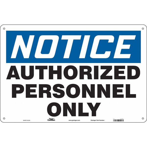 Safety Sign, 24 in H, 36 in W, Aluminum, Horizontal Rectangle, English, 472U01