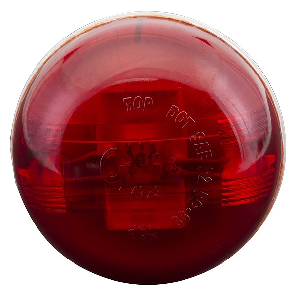 Marker Lamp, 2-1/2 In, PC Rated, LED, Red