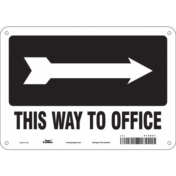 Safety Sign, 7 in Height, 10 in Width, Aluminum, Vertical Rectangle, English, 473D01