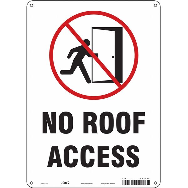 Safety Sign, 14 in Height, 10 in Width, Aluminum, Vertical Rectangle, English, 473D25