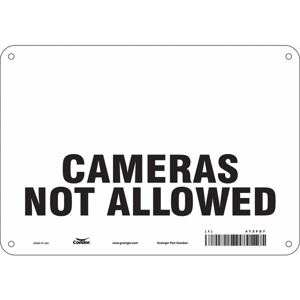 Safety Sign, 7 in Height, 10 in Width, Aluminum, Vertical Rectangle, English, 473F87