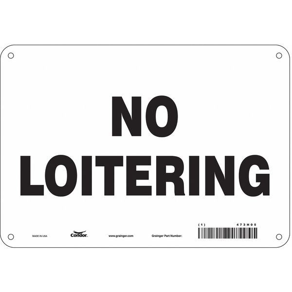 Safety Sign, 7 in Height, 10 in Width, Aluminum, Vertical Rectangle, English, 473H05