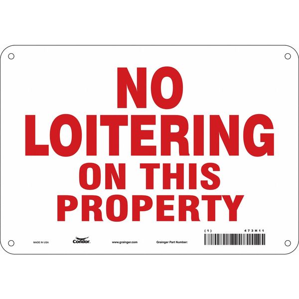 Safety Sign, 7 in Height, 10 in Width, Aluminum, Vertical Rectangle, English, 473H11