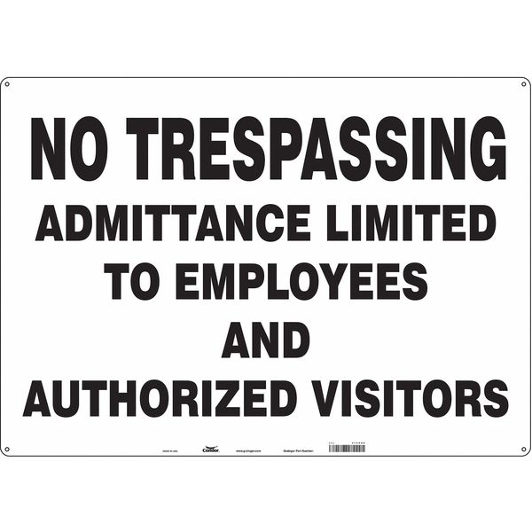Safety Sign, 20 in H, 28 in W, Aluminum, Horizontal Rectangle, English, 473H60