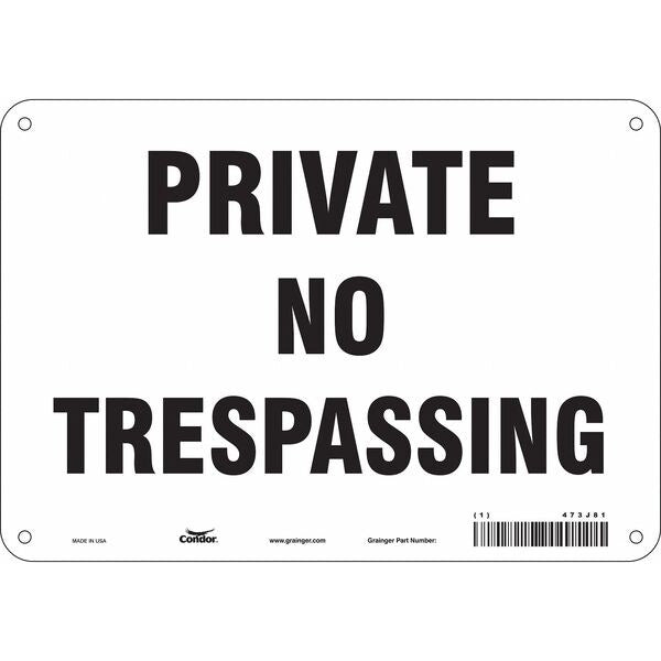 Safety Sign, 7 in Height, 10 in Width, Aluminum, Vertical Rectangle, English, 473J81
