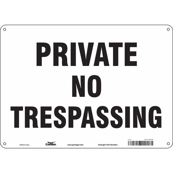 Safety Sign, 10 in Height, 14 in Width, Aluminum, Horizontal Rectangle, English, 473J82