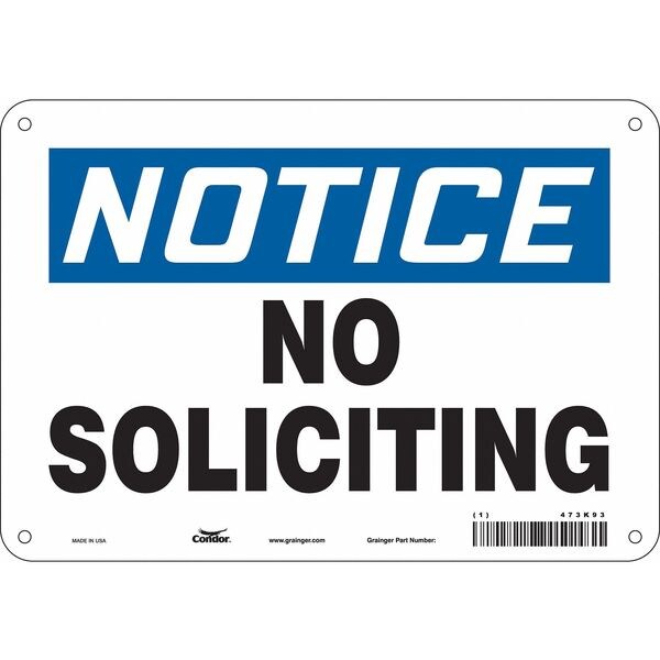Safety Sign, 7 in Height, 10 in Width, Aluminum, Vertical Rectangle, English, 473K93