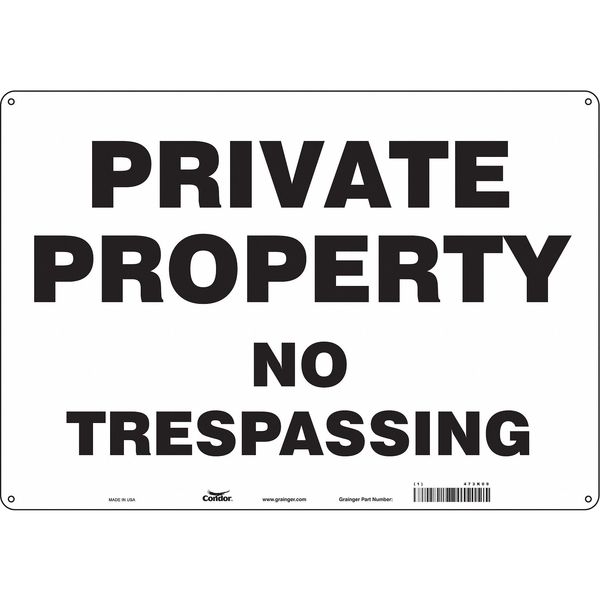 Safety Sign, 14 in H, 20 in W, Aluminum, Horizontal Rectangle, English, 473K09