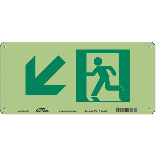 Safety Sign, 7 in x 15 in, Aluminum
