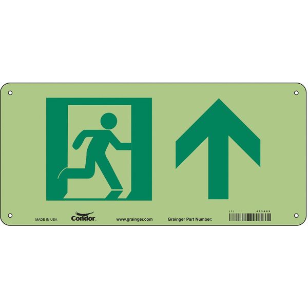 Safety Sign, 7 in x 15 in, Aluminum