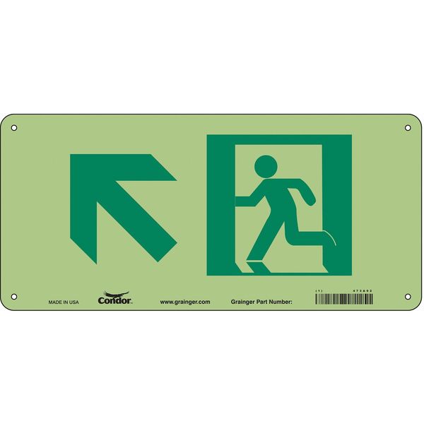 Safety Sign, 7 in x 15 in, Aluminum