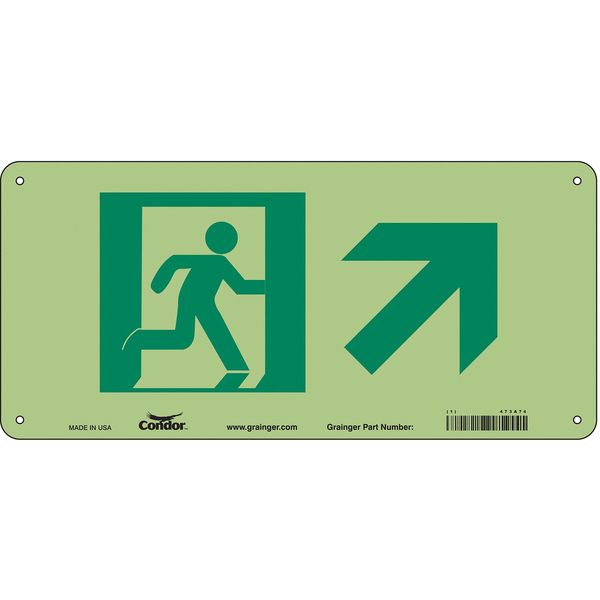 Safety Sign, 7 in x 15 in, Aluminum