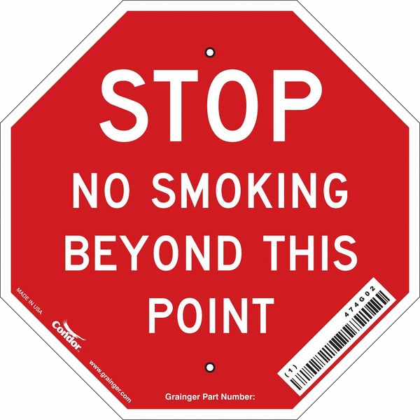 Safety Sign, 12 in H, 12 in W, Square, English, 474G02