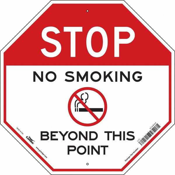 Safety Sign, 24 in Height, 24 in Width, Aluminum, Square, English