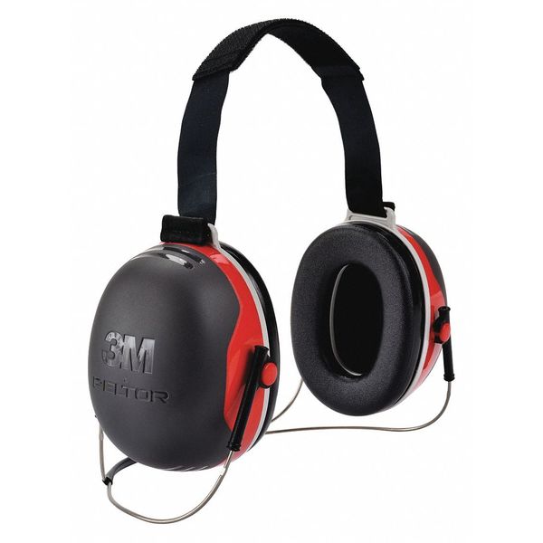 Behind-the-Neck Ear Muffs, 28 dB, Peltor X3, Black
