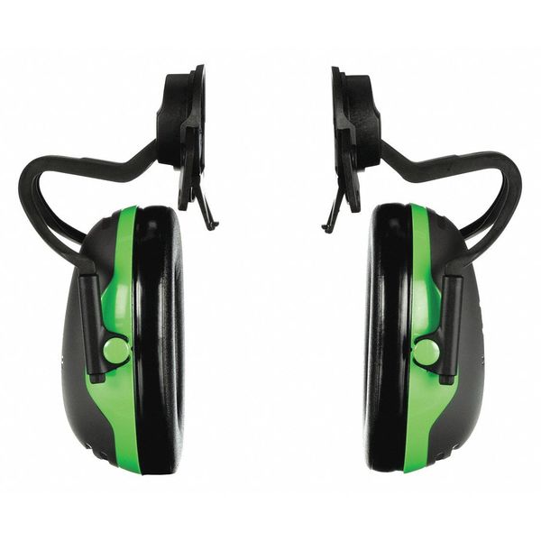 Hard Hat Mounted Ear Muffs, 20 dB, Peltor X1, Black