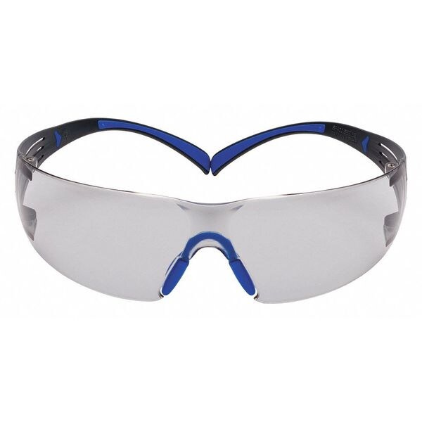 Safety Glasses, Wraparound Gray Polycarbonate Lens, Anti-Fog