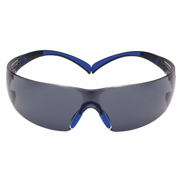 Safety Glasses, Wraparound Brown Polycarbonate Lens, Anti-Fog