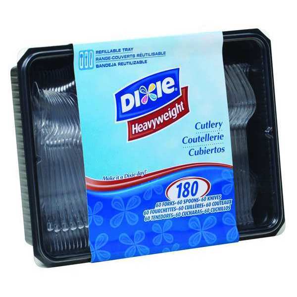 Disposable Cutlery Set, Unwrapped, PK10