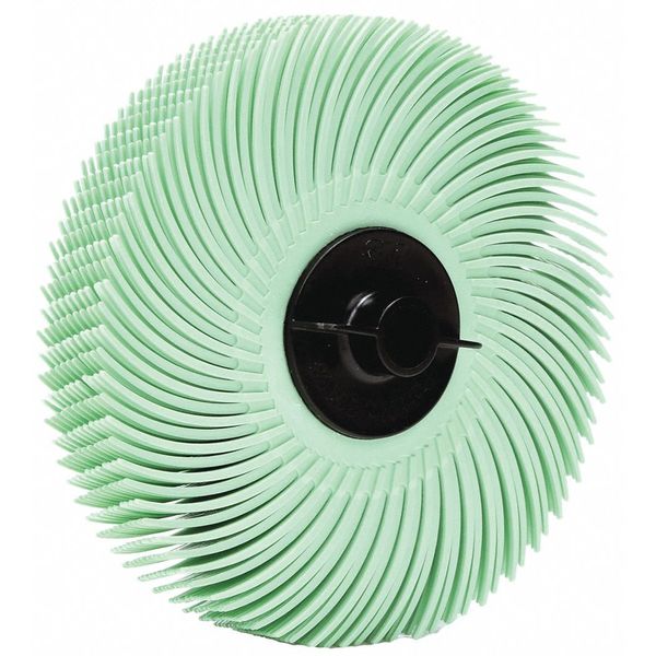 Radial Bristle Disc, 3'' dia., Arbor Hole
