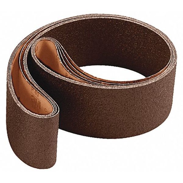 Sanding Belt, 4 in W, 132 in L, Non-Woven, Aluminum Oxide, Coarse, SC-BL, Brown
