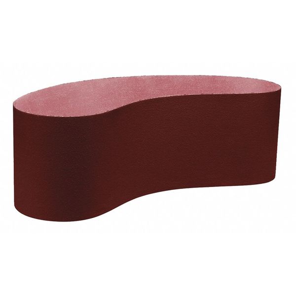 Sanding Belt, 6 in W, 48 in L, Non-Woven, Aluminum Oxide, Medium, SC-BL, Maroon