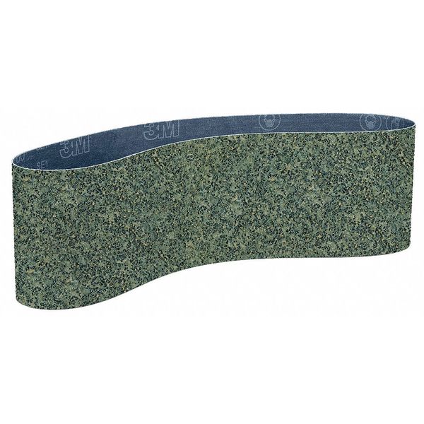 Sanding Belt, 4 in W, 90 in L, Non-Woven, Silicon Carbide, Super Fine, SC-BL, Gray