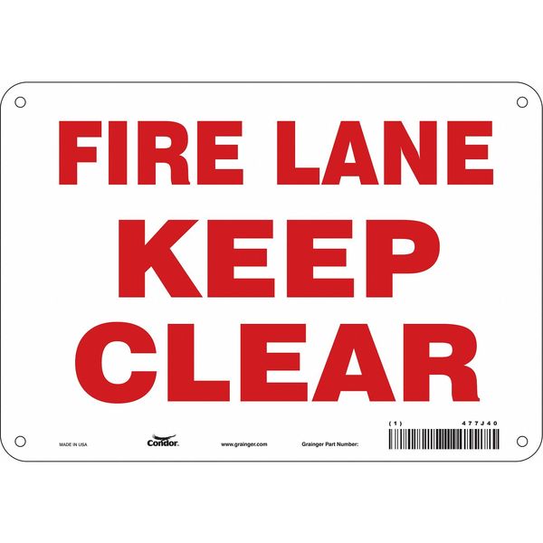Safety Sign, 7 in Height, 10 in Width, Aluminum, Vertical Rectangle, English, 477J40