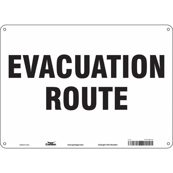 Traffic Sign, 10 in Height, 14 in Width, Polyethylene, Horizontal Rectangle, English