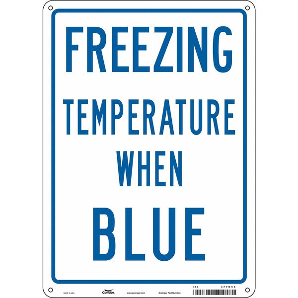Traffic Sign, 14 in H, 10 in W, Aluminum, Vertical Rectangle, English, 477N56