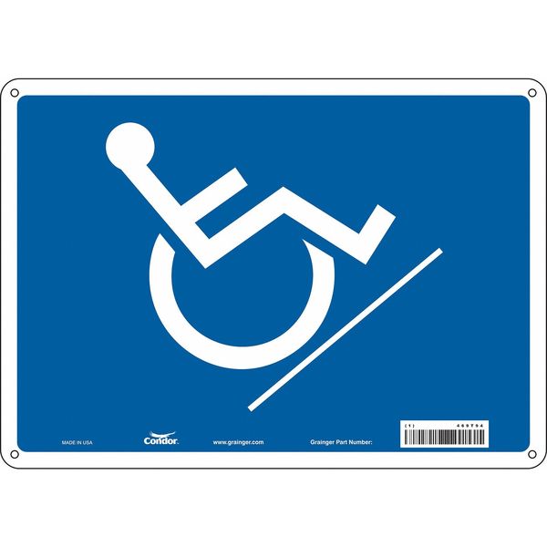 Traffic Sign, 10 in H, 14 in W, Aluminum, Horizontal Rectangle, English, 477T94