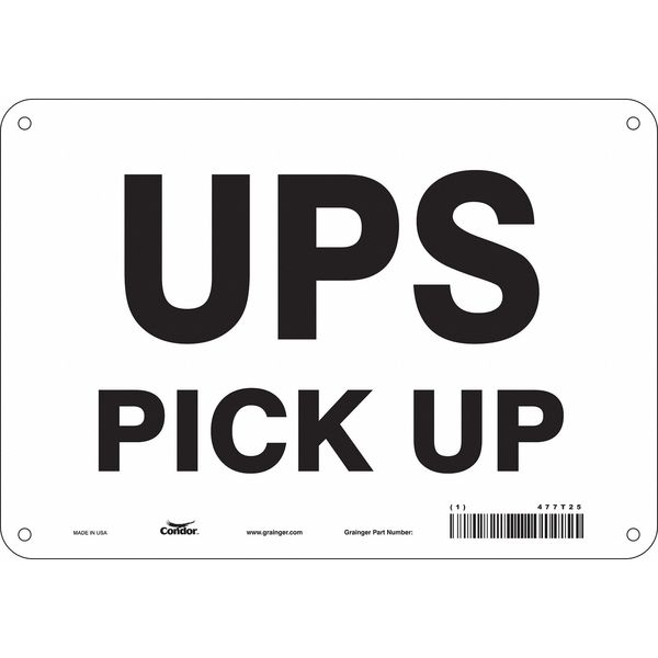 Traffic Sign, 7 in H, 10 in W, Aluminum, Vertical Rectangle, English, 477T25