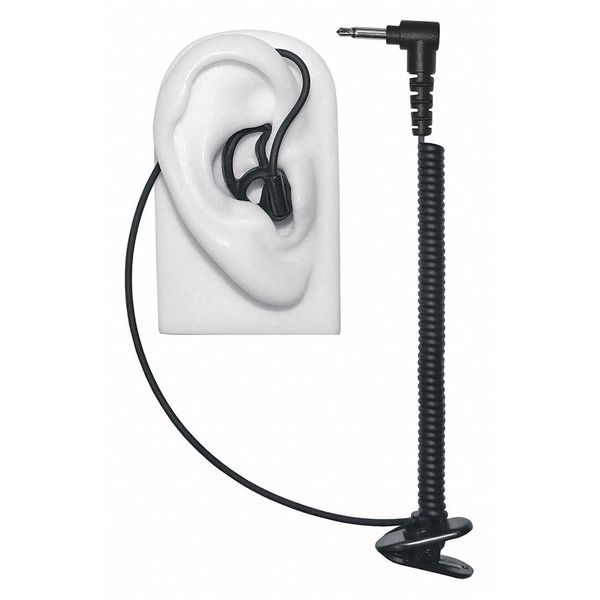 Tubeless Earpiece, Black, Push To Talk No
