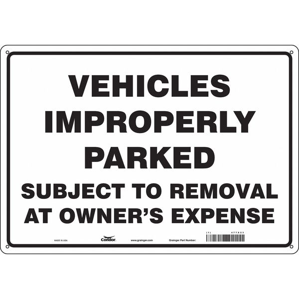 Tow Zone No Parking Sign, 20