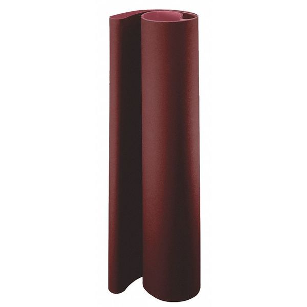 Sanding Belt, 25 in W, 60 in L, Coated/Non-Woven Blend, Aluminum Oxide, Medium, SC-BF, Maroon