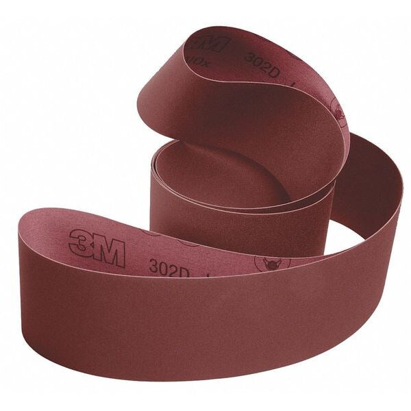 Sanding Belt, 6 in W, 168 in L, Coated/Non-Woven Blend, Aluminum Oxide, Medium, SC-BF, Maroon