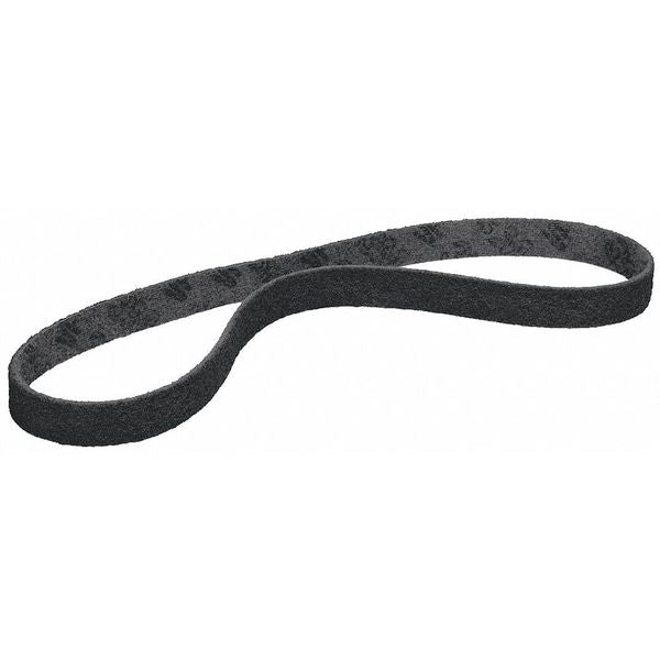 Sanding Belt, 2 in W, 72 in L, Coated/Non-Woven Blend, Silicon Carbide, Super Fine, SC-BS, Gray