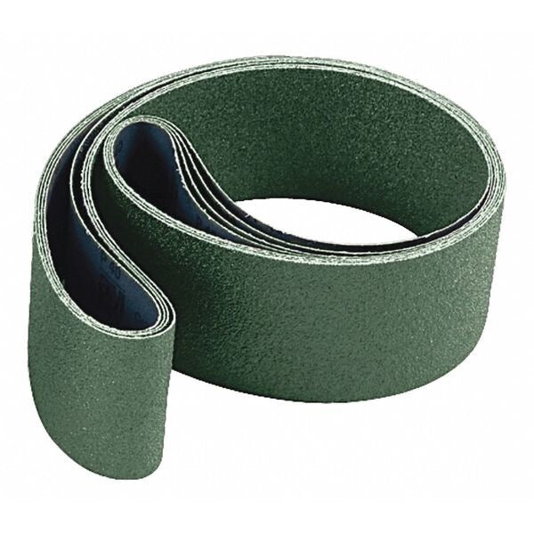 Sanding Belt, 1/2 in W, 24 in L, Non-Woven, Aluminum Oxide, Fine, SE-BS, Green/Blue