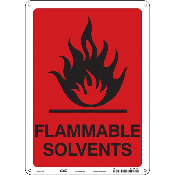 Safety Sign, 14 in Height, 10 in Width, Aluminum, Vertical Rectangle, English, 478F20
